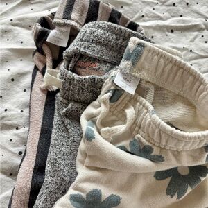 Grayson mini & Cat & Jack Floral and Striped Pants Bundle